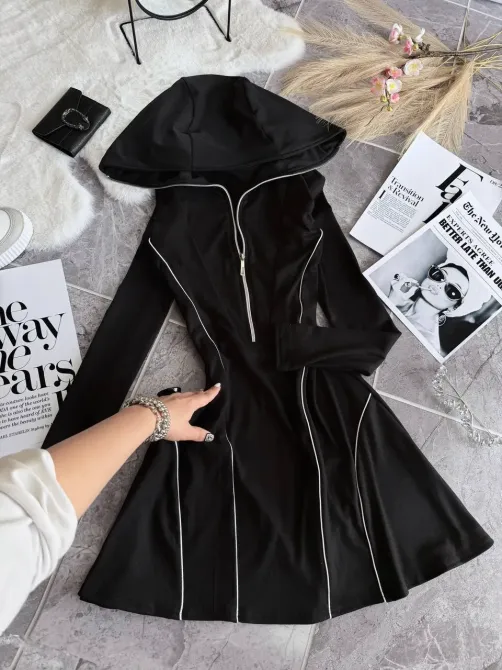 Стильное трикотажное платье с окантовкой Одесса - изображение 8