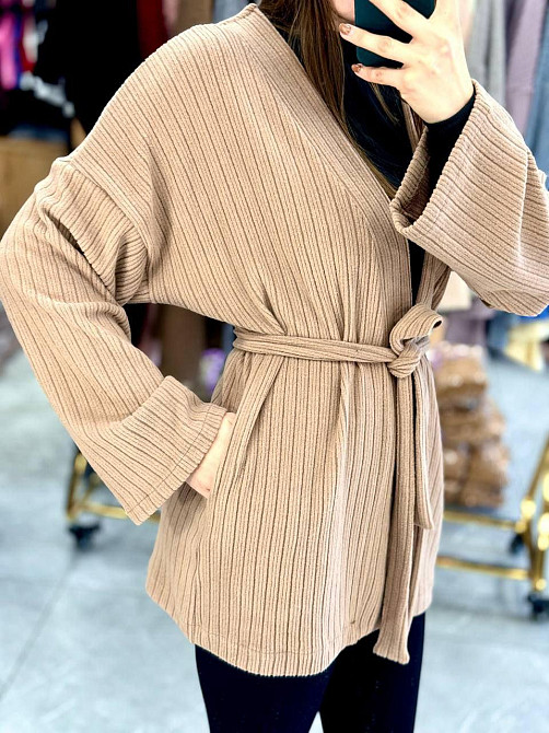 Женский базовый теплый кардиган ангора 