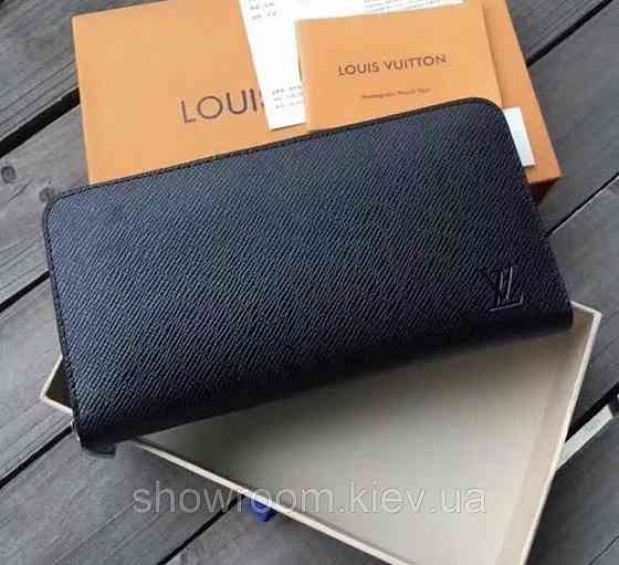 Мужской кошелек Louis Vuitton (60017) black Киев
