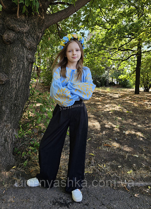 Вышиванка натуральная  для девочки с колосками Кривой Рог - изображение 2