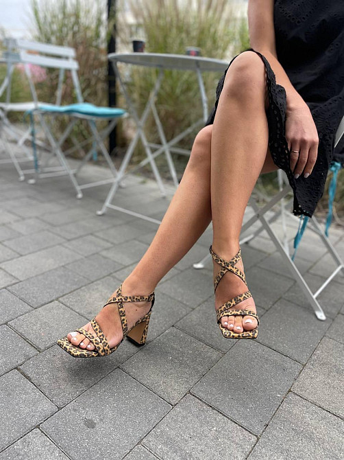 LIRIO Босоніжки жіночі LIRIO L0275/8073-72 леопард taba з натуральної шкіри / Шкіряні босоніжки Коломыя - изображение 4