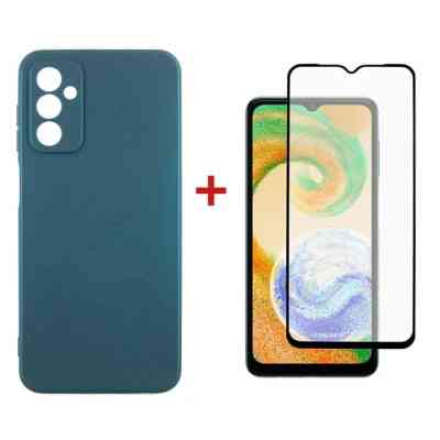 Чехол для мобильного телефона Dengos Samsung Galaxy A04s Case + Glass (Green) (DG-KM-78) Винница