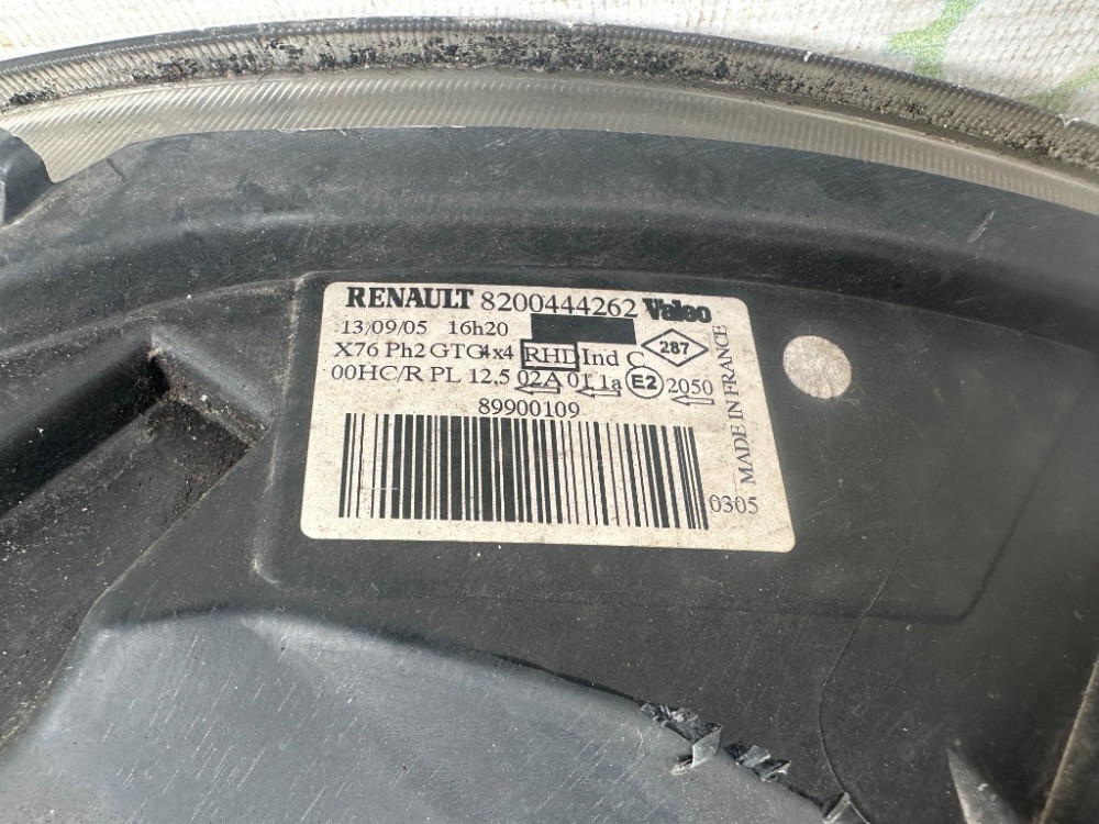Фара ліва Renault Kangoo 2003-2007 (8200444262) Ковель - изображение 3
