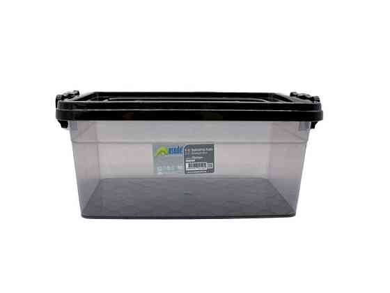 Контейнер 5л пл. с крышкой черный ТМ ASUDE PLASTIK Solmir Киев
