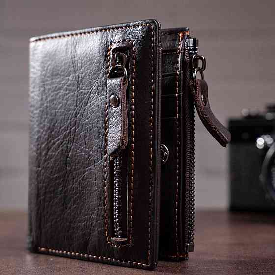 Гаманець чоловічий Коричневий (Vintage) Київ