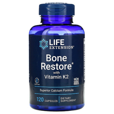 Вітамінно-мінеральний комплекс Life Extension Відновлення Кістей + К2, Bone Restore with Vitamin K2 120 Ка (LEX-17271) Вінниця - фото 1
