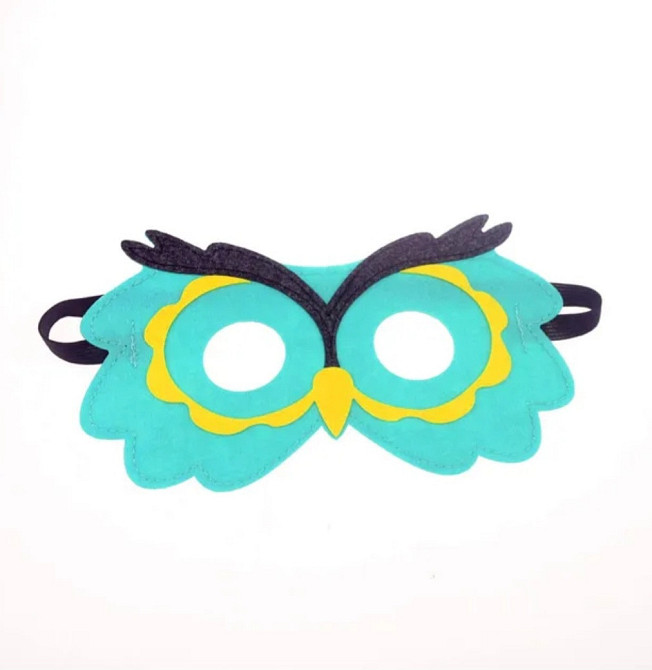 Детская маска из фетра Сова one size разноцветный Киев - изображение 1