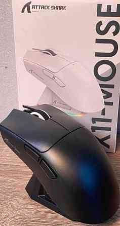 Бездротова ігрова мишка Atack Shark X11 з зарядною станцією. Київ
