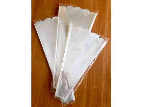 Пакет для квітів конусний прозорий 6*15*60 (100шт/уп) ТМ УПАКОВКИН   Solmir Київ