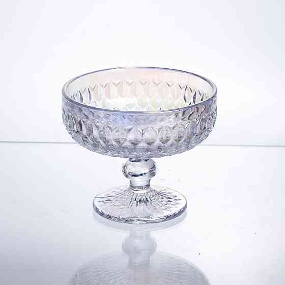 Набір креманок на ніжці 6 штук із товстого скла rainbow HP-19-257 Коломия