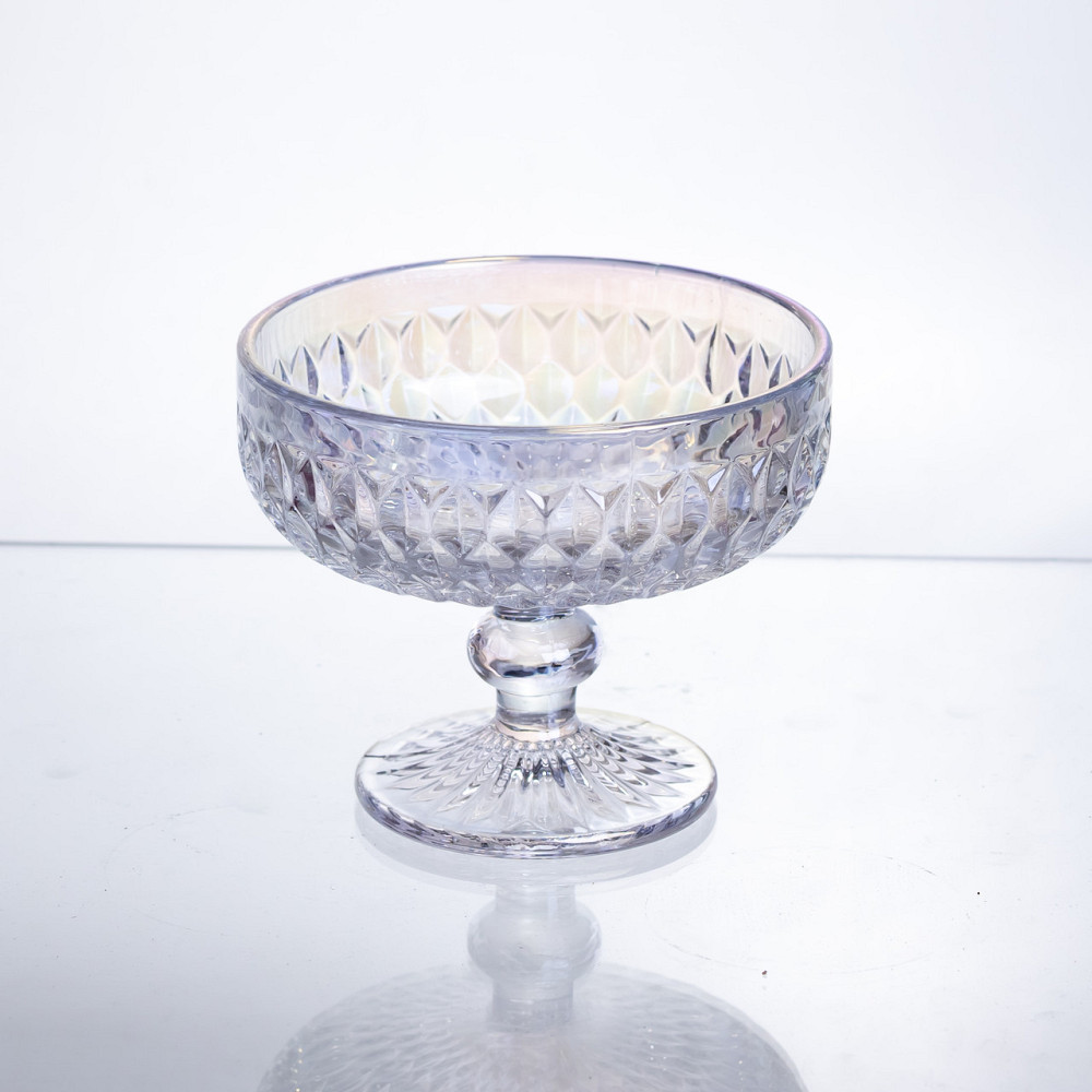 Набір креманок на ніжці 6 штук із товстого скла rainbow HP-19-257 Коломыя - изображение 1