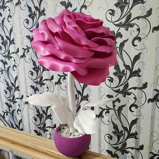 Світильник-нічник "Пурпурна троянда" Дніпро