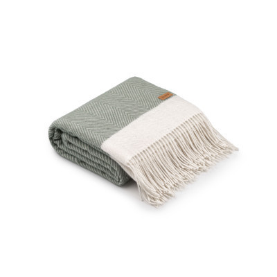 Плед Ardesto Leonardo Bianco 100% вовна 140x200 см зелений (ART0504LB) Вінниця - фото 6