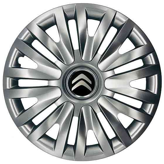 Автомобильные модельные колпаки R16 Citroen 412 4шт, SJS, серебряные Киев