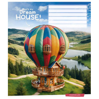 Зошит Школярик Dream house 18 аркушів клітинка (018-3530K) Вінниця - фото 2