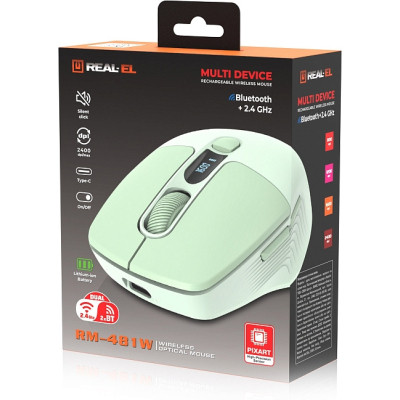 Мышка REAL-EL RM-481W (EL123200060) Винница - изображение 5