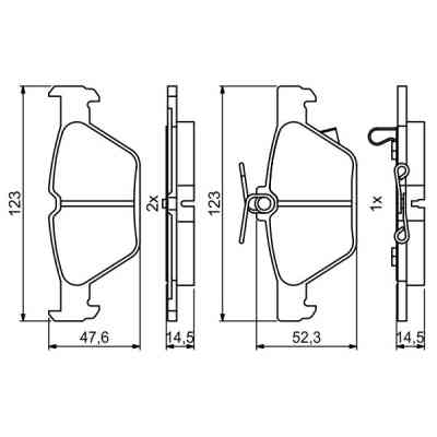 Тормозные колодки Bosch 0986494836 Винница