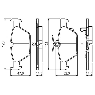 Гальмівні колодки Bosch 0986494836 Вінниця - фото 2