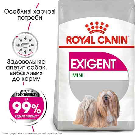 Корм для собак ROYAL CANIN MINI EXIGENT 3.0 кг – сухой корм для привередливых собак малых размеров Киев