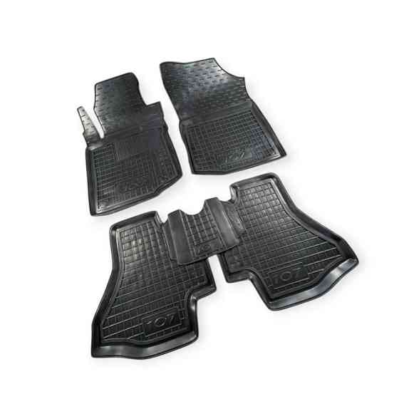 Килимки Пежо 107 2005-2009 борт 2,5см, з перемичкою салону Мукачево