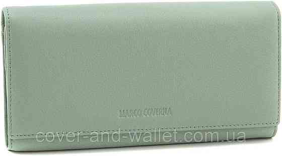 Элитный женский кошелек из натуральной кожи мятного цвета Marco Coverna W 001 Light Green Киев