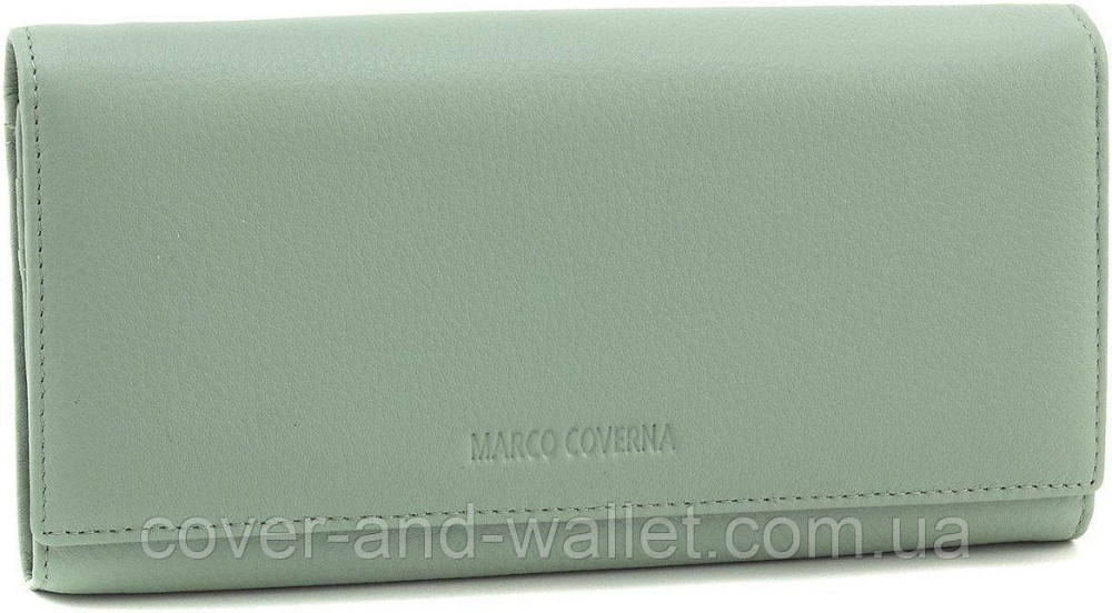 Элитный женский кошелек из натуральной кожи мятного цвета Marco Coverna W 001 Light Green Киев - изображение 2