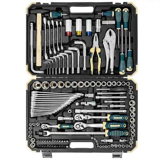 Набор инструментов 142+6 предмета 1/2", 3/8", 1/4" Rockforce RF-41421+6 Одеса