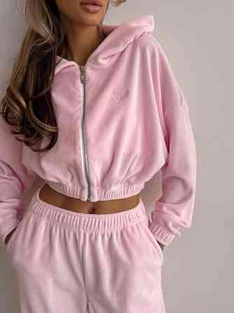 Женский прогулочный костюм двойка: кофта и штаны турецкий велюр Барби Одесса