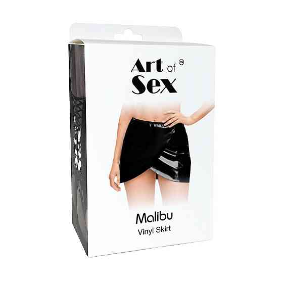 Лакована сексуальна спідниця Art of Sex — Malibu, колір чорний, L-2XL Sex Aura Київ