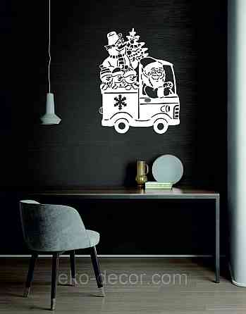 Декоративное настенное Панно «Новый год», Декор на стену 90*68 см, Белый Киев