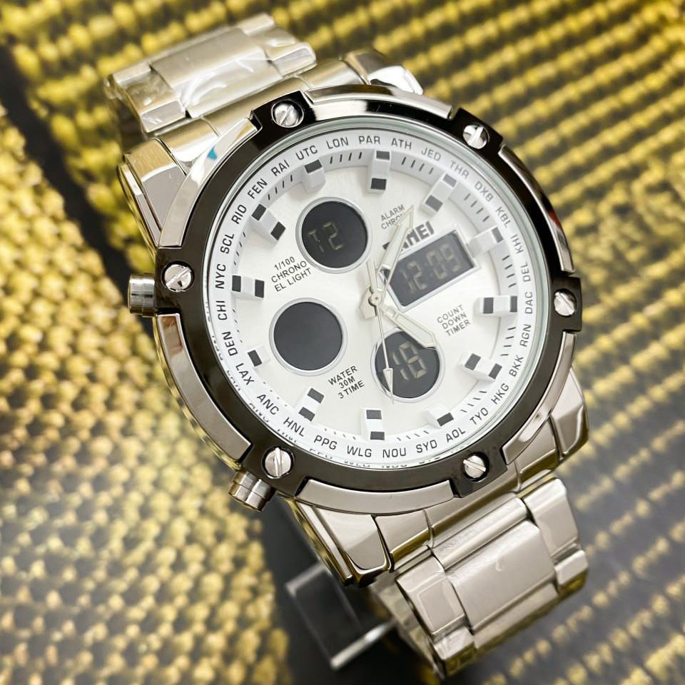 Skmei 1389SI Silver-Black-Silver SBR Киев - изображение 4