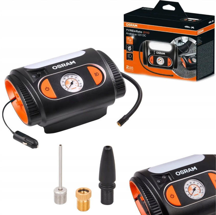Компрессор автомобильный OSRAM TYREinflate OTI2110 аналоговый дисплей 120W 12V Харьков - изображение 2