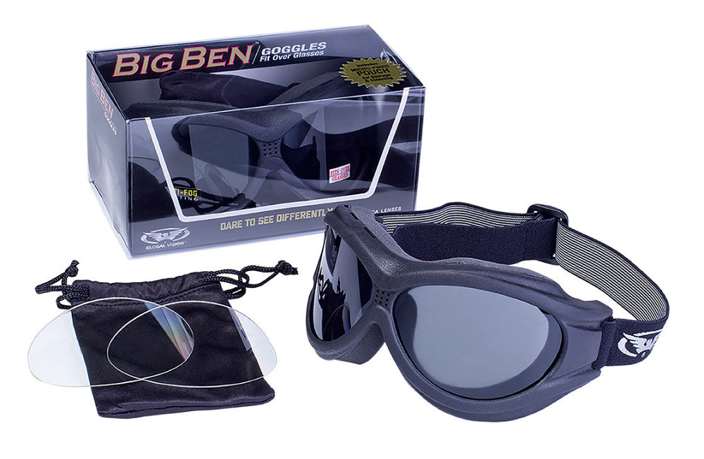 Окуляри захисні з ущільнювачем Global Vision Big Ben KIT (змінні лінзи), Anti-Fog Запоріжжя - фото 8