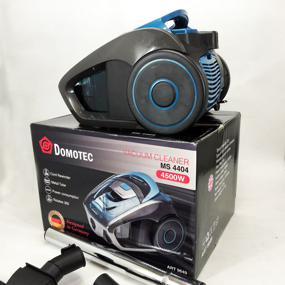 Звичайний пилосос для дому Domotec, Колбовий безмішковий потужний пилосос з миючим контейнером UA-46 Львів - фото 9