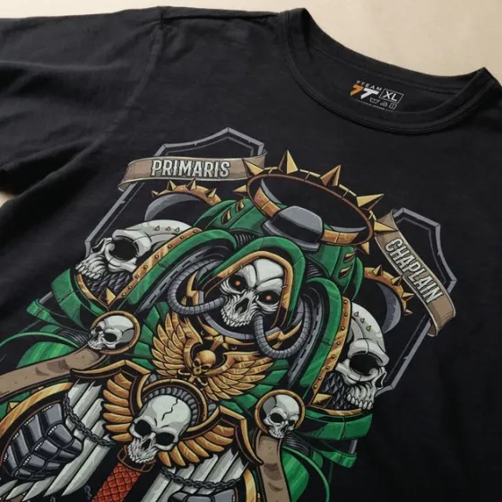 Футболка чоловіча з  принтом WarHammer 40K Capellanus Розмір 48 Дніпро