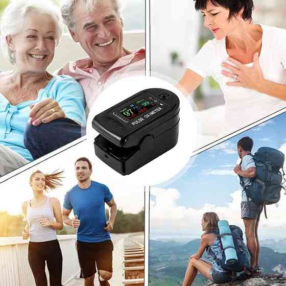 Пульсоксиметр TFT на палец SP2 / Портативный пульсометр / Оксиметр на палец / Измеритель пульса и кислорода Киев