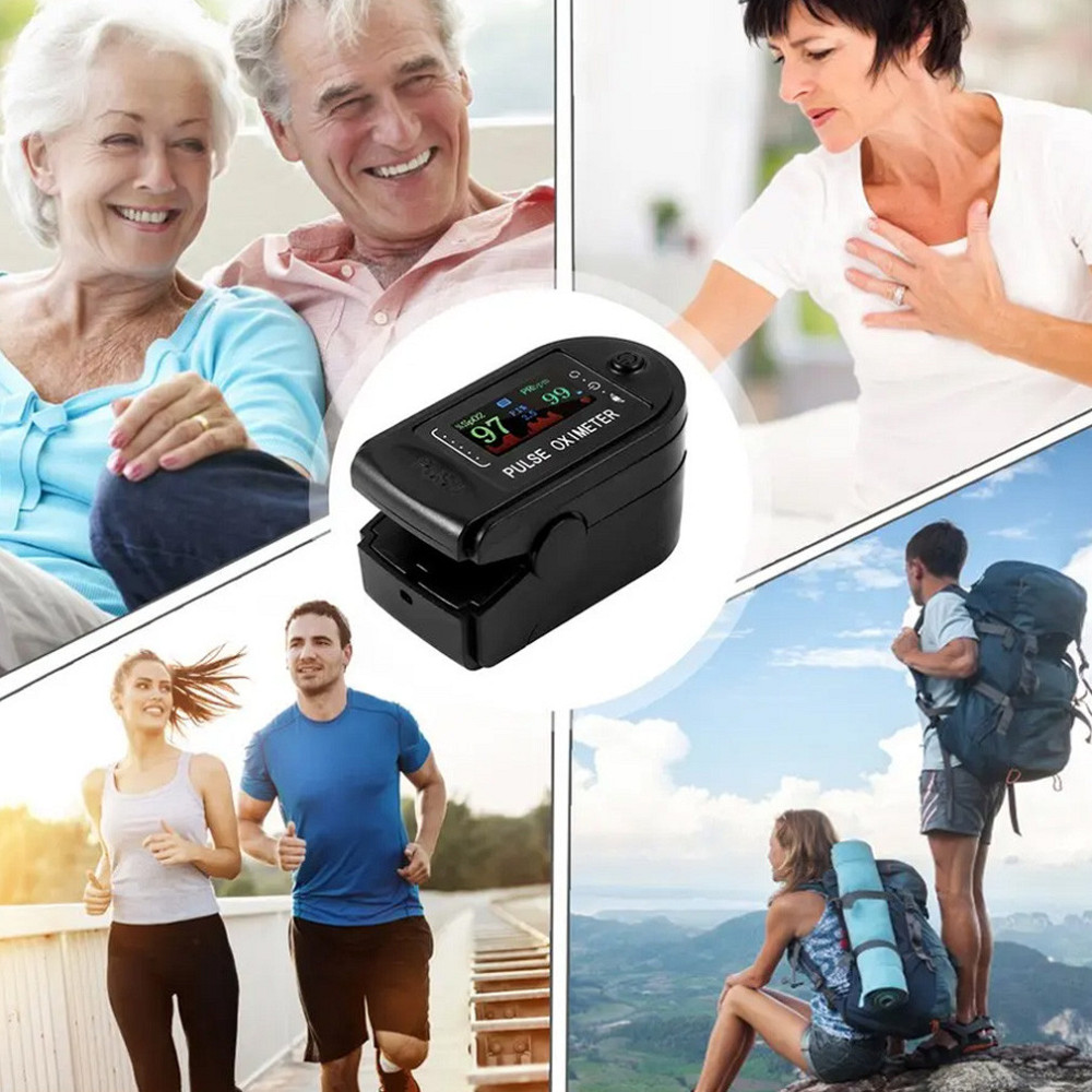 Пульсоксиметр TFT на палец SP2 / Портативный пульсометр / Оксиметр на палец / Измеритель пульса и кислорода Киев - изображение 2