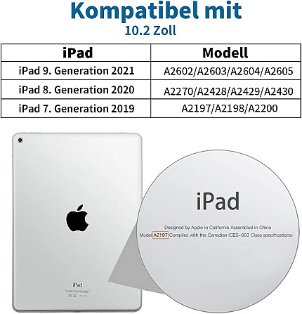 Защитный чехол с Bluetooth клавиатурой для iPad 10.2 (2019/20/21)/pro10.5(2017)/Air 3 10.5 Днепр - изображение 2