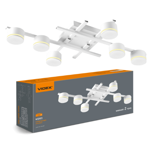 LED Світильник під лампу 6*GX53 накладний білий VL-SPF31-6W Videx Житомир