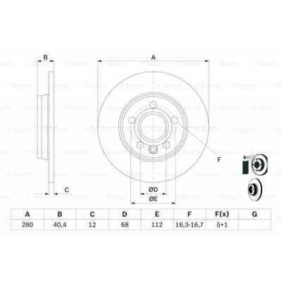 Гальмівний диск Bosch 0 986 478 871 Вінниця