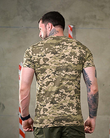 Футболка хлопковая пиксель ДЛ7354 Киев - изображение 3