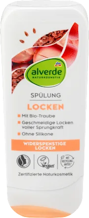 Кондиционер для вьющихся волос с семенами льна и виноградом alverde NATURKOSMETIK Conditioner Locken Leinsamen Traube Киев - изображение 1