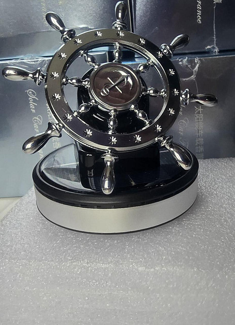 Ароматизатор автомобільний Штурвал на сонячній батареї (Сірий) Київ - фото 2