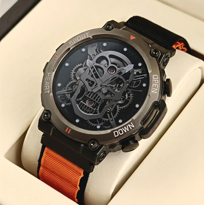 Умные смарт часы Smart Storm Cyber Orange (2 ремешка) Винница - изображение 4