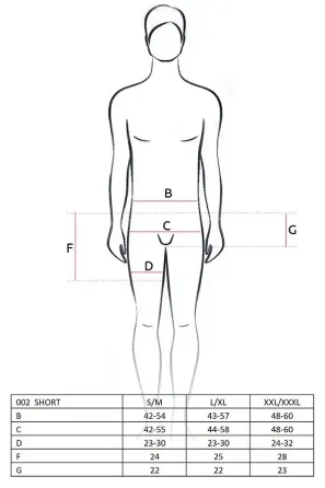 Розпродаж!!! Чоловічі шорти з блискучим гульфіком Passion 002 SHORT black XXL/XXXL Львов