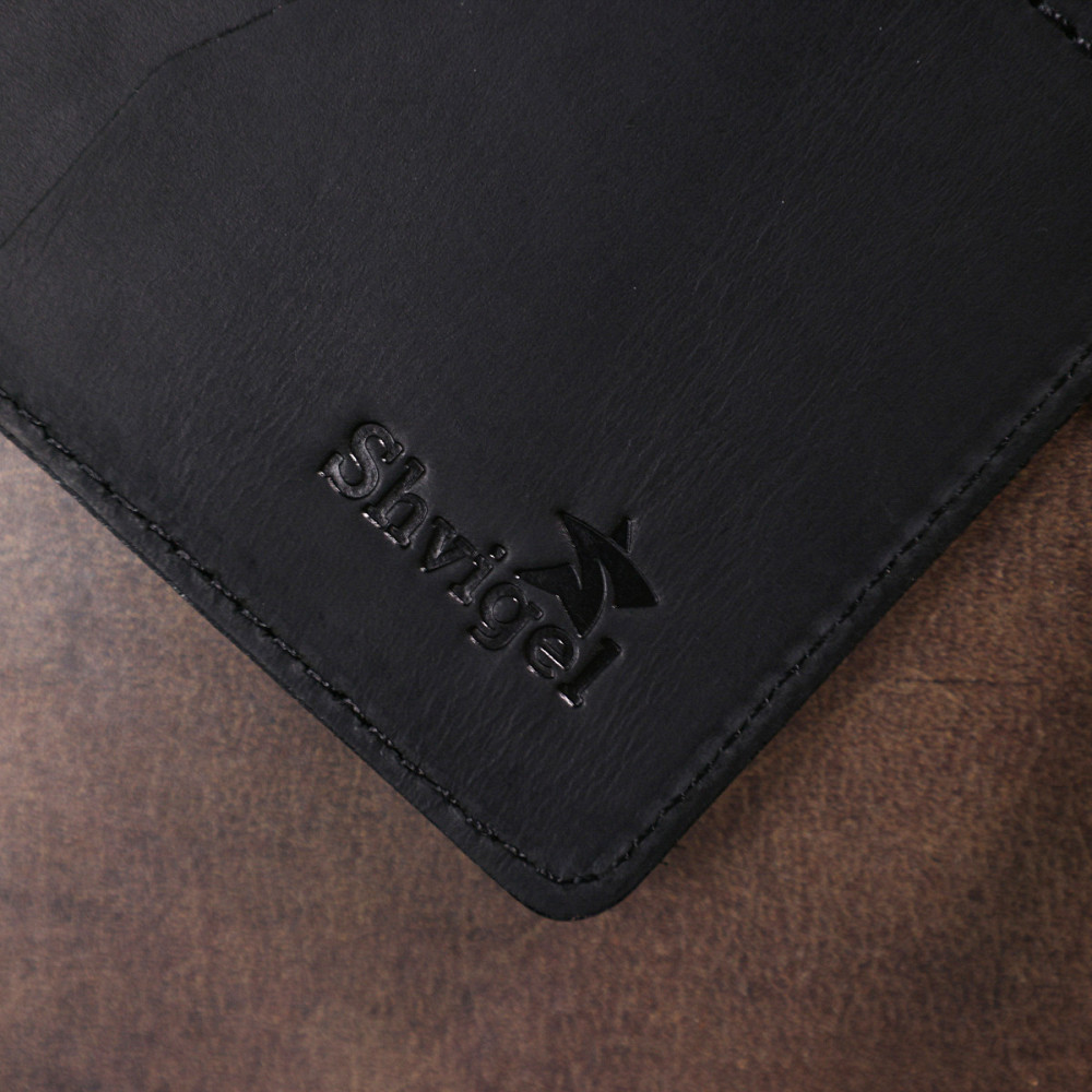 Матовый кожаный тревел-кейс Черный (SHVIGEL) Киев - изображение 4