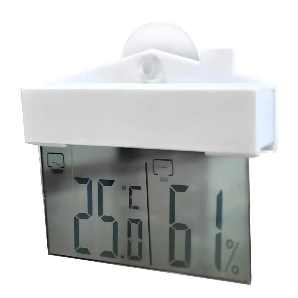 Цифровий термометр-гігрометр для вікна з присоскою RESTEQ — електронний ЖК-градусник, температурний діапазон -20°C до +70°C, Київ - фото 4