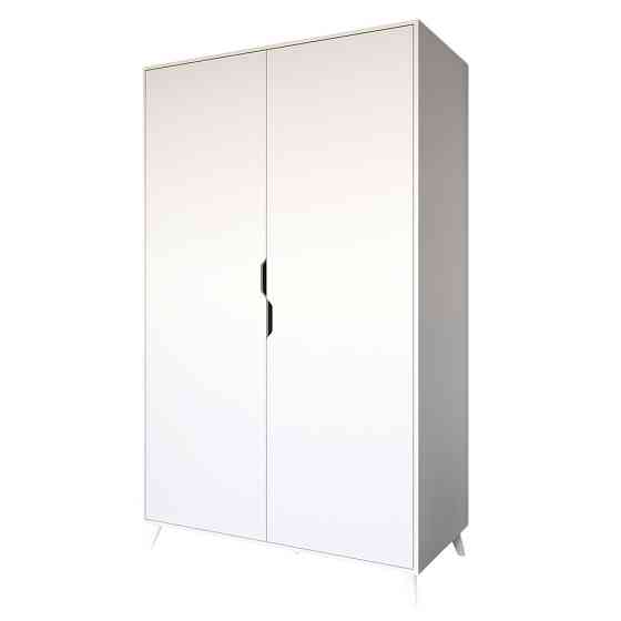 Шафа дводверна з білими ніжками М-ЗОН Борн 1200 Німфея Альба (білий) (MZN-031055) Львів