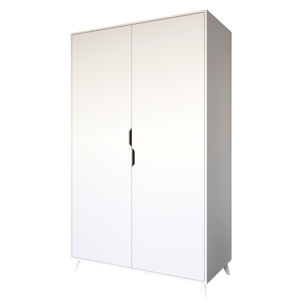 Шафа дводверна з білими ніжками М-ЗОН Борн 1200 Німфея Альба (білий) (MZN-031055) Львів - фото 2