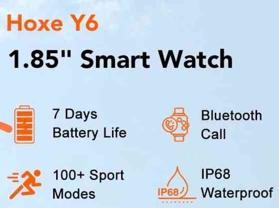 СМАРТ -Часы: Hoxe Y6 Creane White. Киев